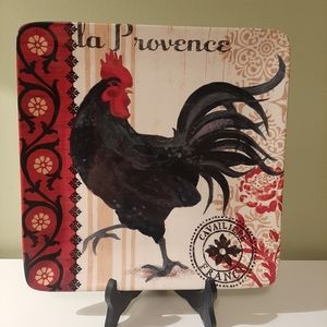 JENNIFER BRINLEY Certified International Rooster Decorative Plate